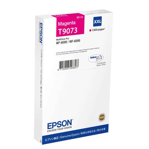 Cartuccia inkjet altissima resa ink pigmentato T9073 Epson magenta C13T907340